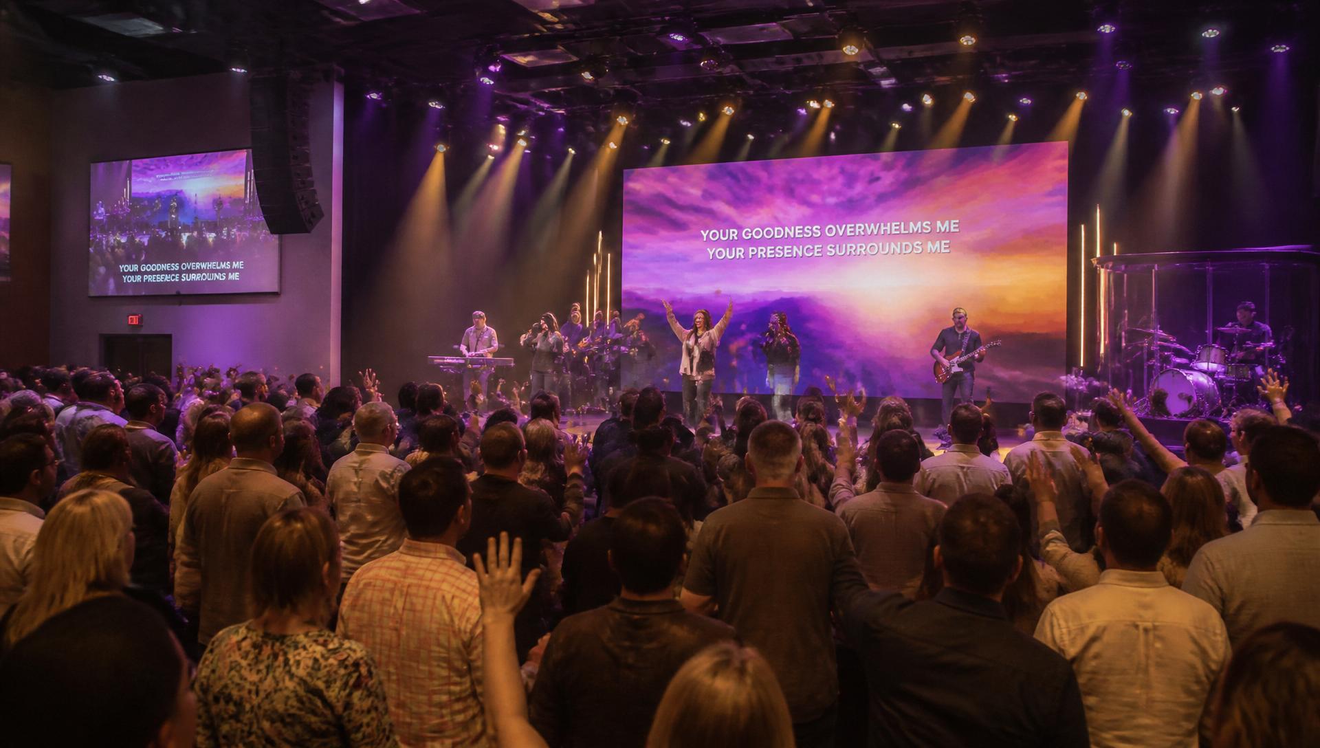 Culto transmitido ao vivo
